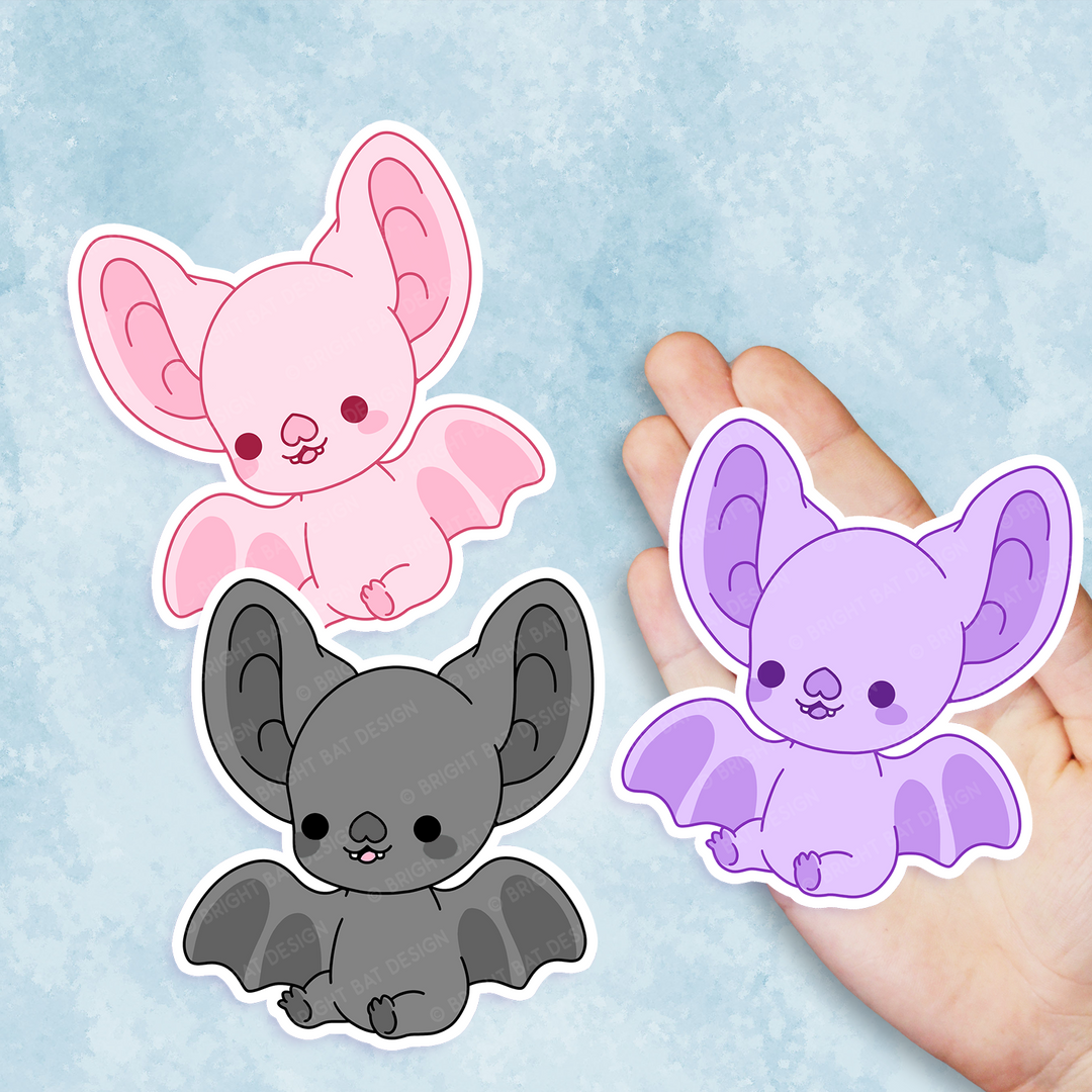 Vinyl Stickers – Bright Bat Design