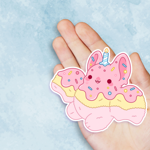 Bright Bat Cake Nugget Vinyl Sticker