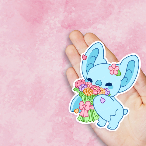 Bouquet Bright Bat Vinyl Sticker