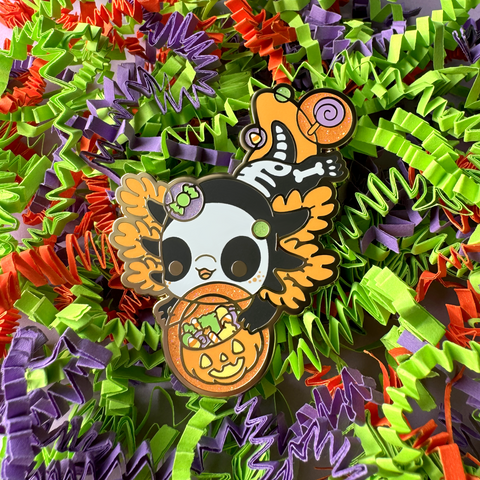 Halloween Axolotl Enamel Pin