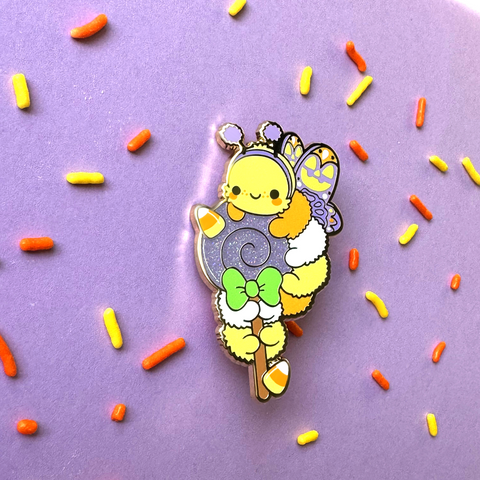 Halloween Caterpillar Enamel Pin