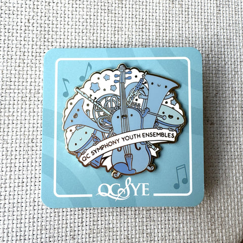 QCSYE Instruments Enamel Pin