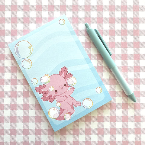 Rainbow Axolotl Notepad