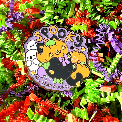 Spooky All Year Round Enamel Pin