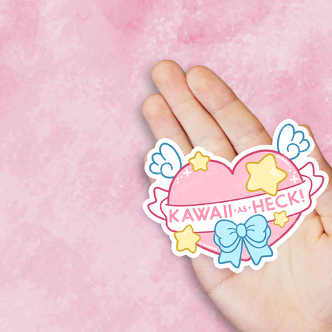 Kawaii As Heck Vinyl Sticker