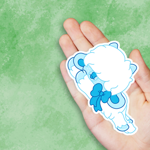 Slushie the Snow Cow Vinyl Sticker