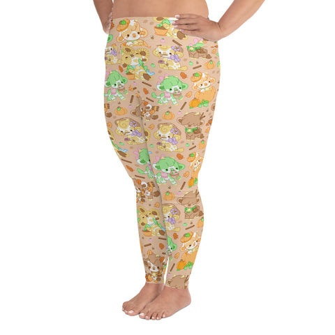 Harvest Cows Plus Size Leggings