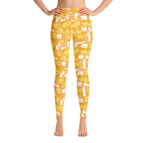 Candy Corn Cats Leggings