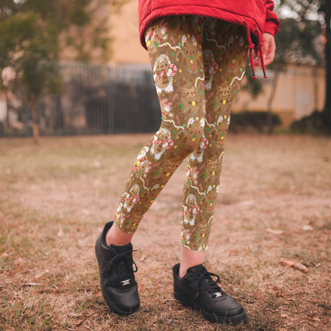 Gingerbread Nuggets Youth Leggings