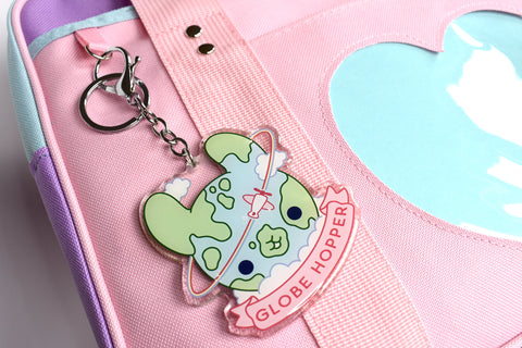 Globe Hopper Charm Keychain