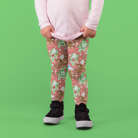 Winter Cows Kids Leggings